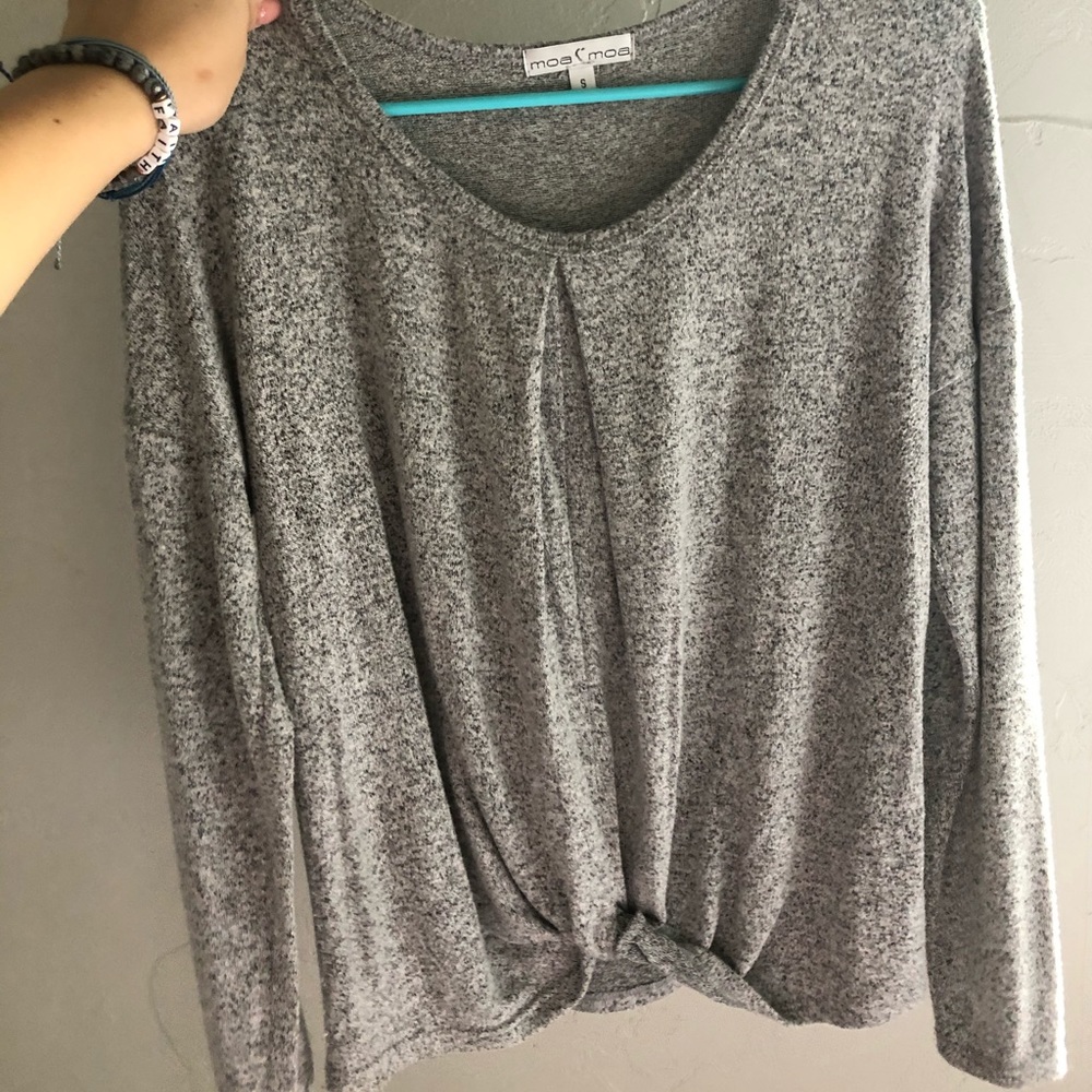 Grey dressy long sleeve